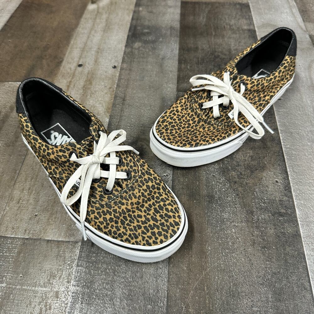 Vans Sneakers Women’s 6.5 Mens 5 Leopard Cheetah Print Slip On‎ Shoes
